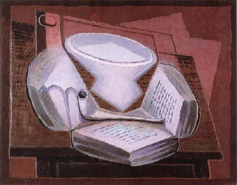 Juan Gris The Pipe on the book oil painting image